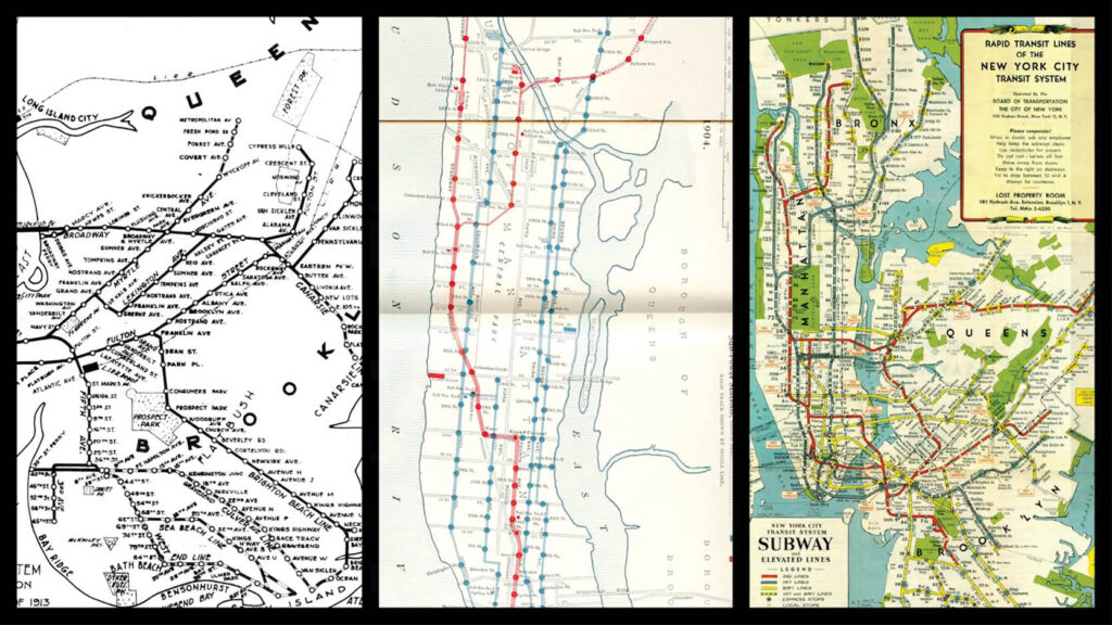 תמונות הסטוריות של מפות ניו יורק