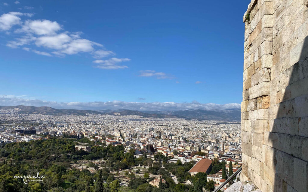 כל אתונה נשקפת מהאקרופוליס, יוון